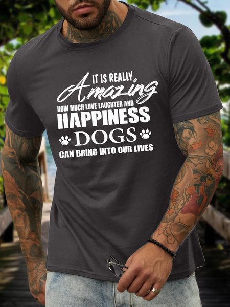 

Lilicloth X Y Dog Lovers Men's T-Shirt, Deep gray, T-shirts