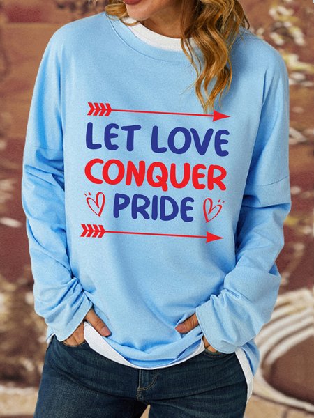 

Lilicloth X Rajib Sheikh Let love Conquer Pride Women's Sweatshirt, Light blue, Sweatshirts & Hoodies