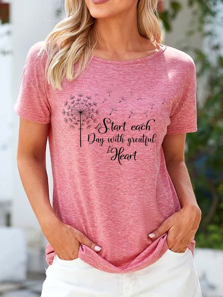 

Lilicloth X Manikvskhan Start Each Day With Greatful Heart Women's T-Shirt, Red, T-shirts