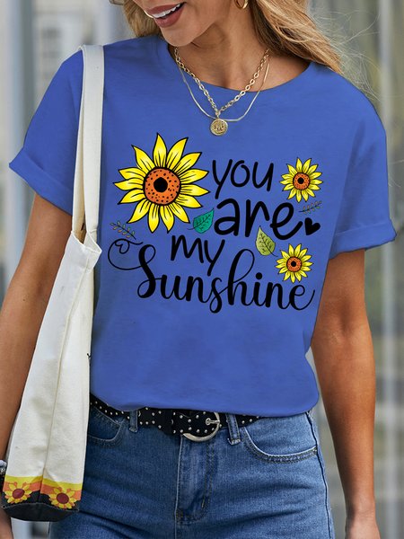 

Lilicloth X Manikvskhan You Are My Sunshine Women's T-Shirt, Blue, T-shirts
