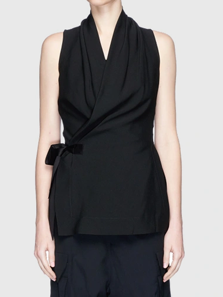 

Urban Regular Fit V neck Sleeveless Plain Vest, Black, Vests and Gilets