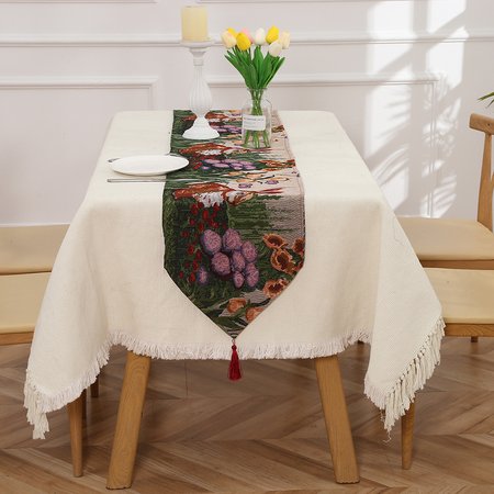 

13*72 Table Cloth Floral Butterfly Easter Table Tarps Party Decorations, Tablecloth