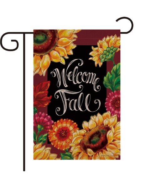 

12 x 18 Double Sided Printed Sunflower Welcome Fall Garden Flag Yard Flag Holiday Outdoor Decor Flag, Home&Garden