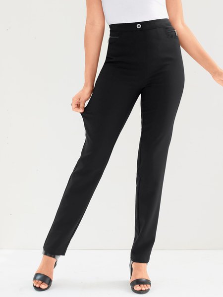 

Zipper Urban Fashion Pants, Black, Pants