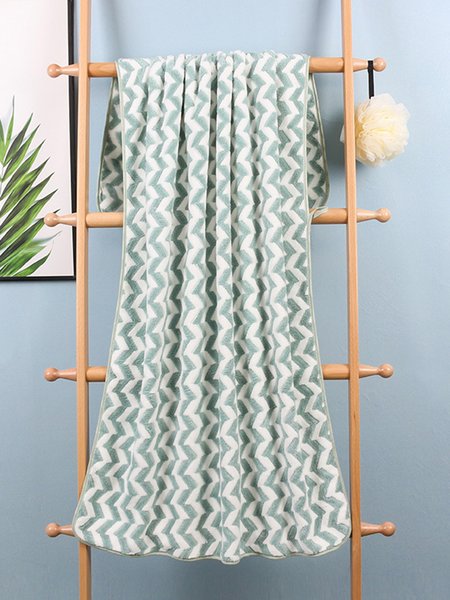 

Geometric Pattern Beach Towel, Blue-gray, Other Accs