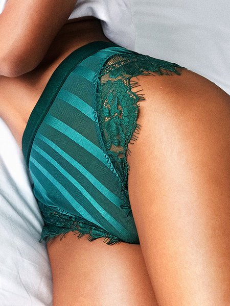 

Comfortable Sexy Lace Briefs Plus Size, Green, Briefs
