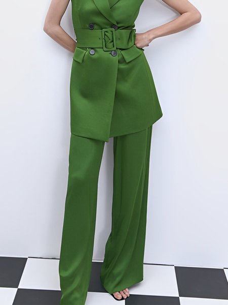 

Urban Plain Regular Fit Fashion Pants, Green, Pants