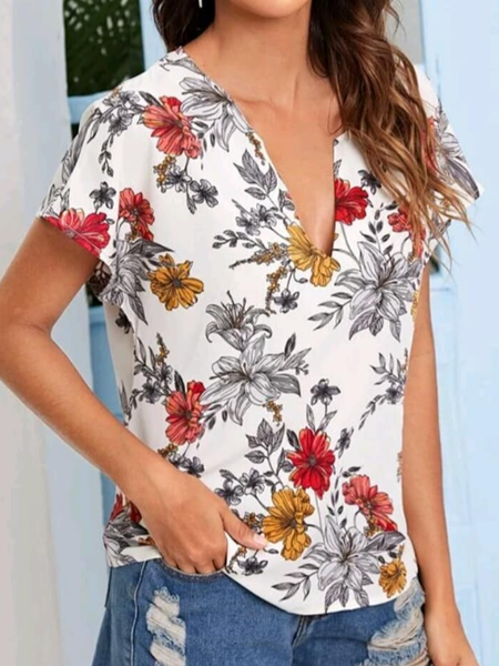 

Casual Floral Blouse, Multicolor, Shirts & Blouses