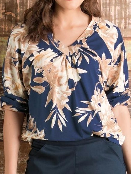 

Loose Casual Blouse, Multicolor, Shirts & Blouses