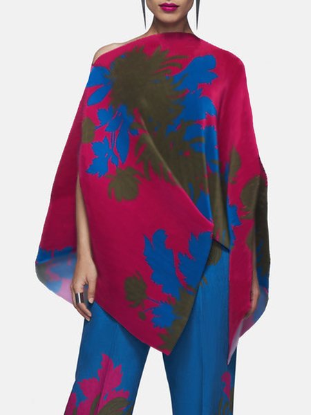

Regular Size Loose Urban Floral Top, As picture, Linen Tops