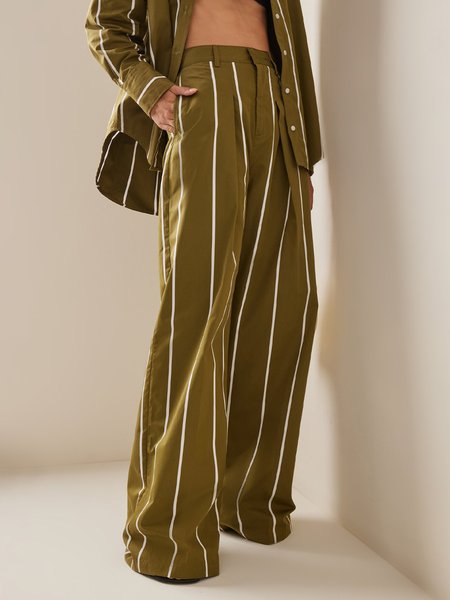 

Regular Fit Urban Striped Fashion Pants, As picture, Pants