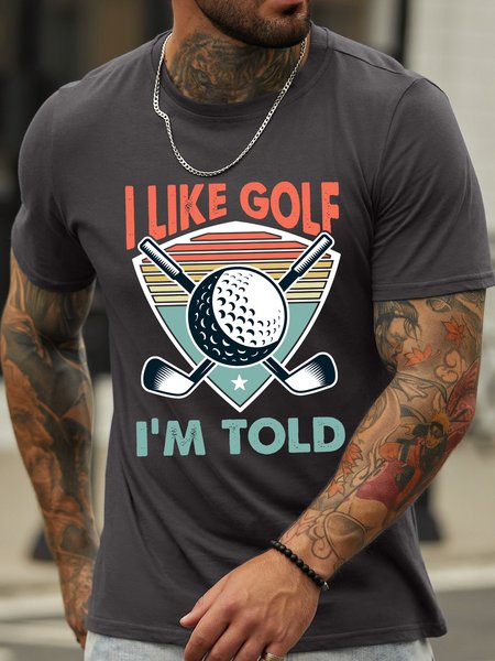 

Lilicloth X Jessanjony I Like Golf I'm Told Men's T-Shirt, Deep gray, T-shirts