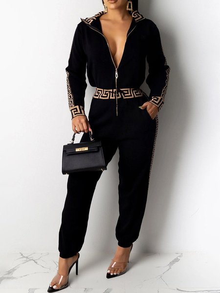 

Urban Regular Fit Long sleeve Jumpsuit, Black, Jumpsuits