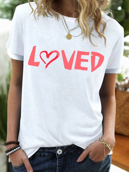 

Lilicloth X Jessanjony Valentine's Day Loved Women's T-Shirt, White, T-Shirts