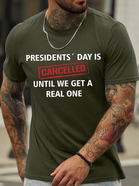 

Lilicloth X Hynek Rajtr Presient's Day Is Cancelled Men's T-Shirt, Army green, T-shirts