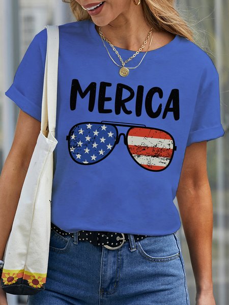 

Lilicloth X Jessanjony Merica Women's T-Shirt, Blue, T-shirts