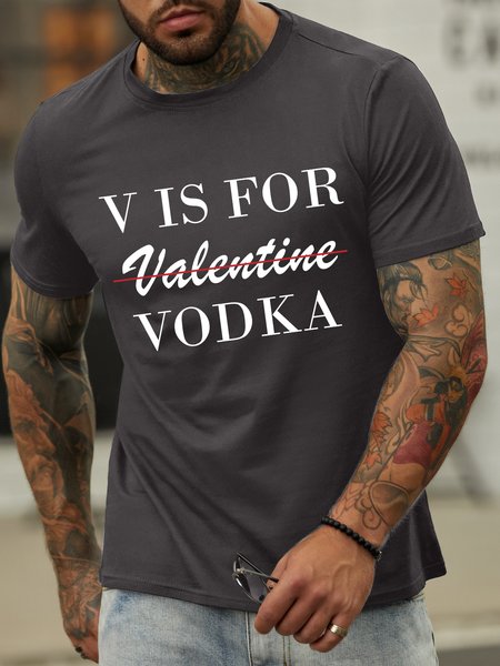 

Lilicloth X Hynek Rajtr V Is For Vodka Men's T-Shirt, Deep gray, T-shirts
