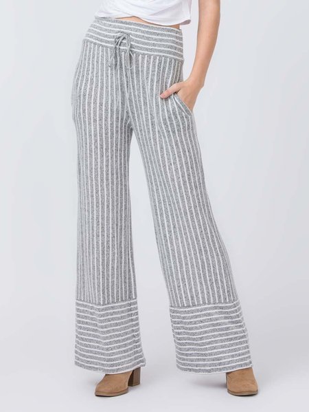 

Regular Fit Casual Striped Casual Pants, Gray, Pants