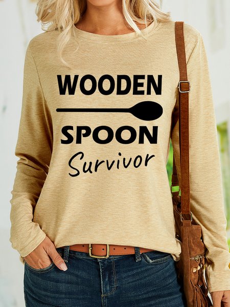 

Lilicloth X Hynek Rajtr Wooden Spoon Survivor Women's Long Sleeve T-Shirt, Khaki, Long sleeves