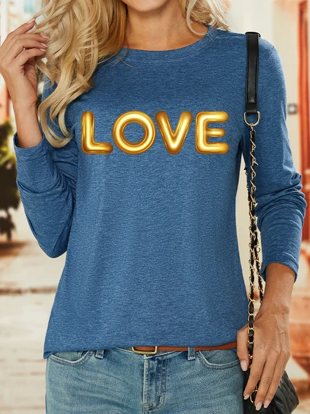 

Lilicloth X Jessanjony Valentine's Day Women's Long Sleeve T-Shirt, Blue, Shirts & Blouses