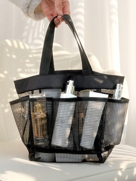 

Portable storage translucent beach bag, Black, swimwear>>Beach Accessories