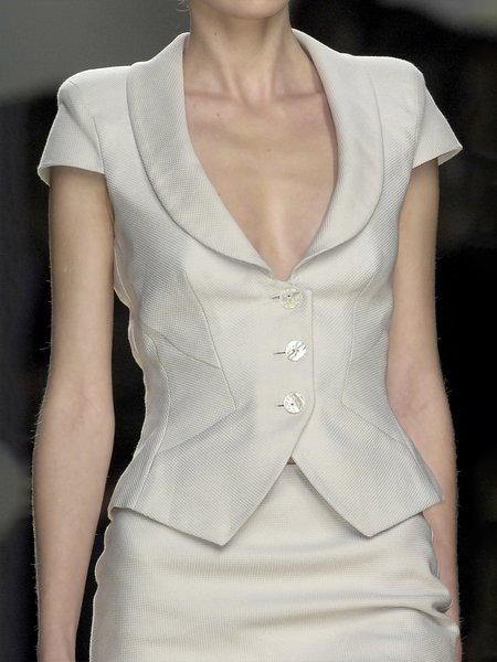 

Daily Plain Shawl Collar Regular Fit Elegant Vest, Off white, Vests and Gilets