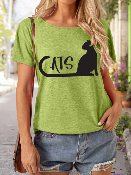 

Lilicloth X Rajib Sheikh Cat Lover Women's T-Shirt, Green, T-shirts