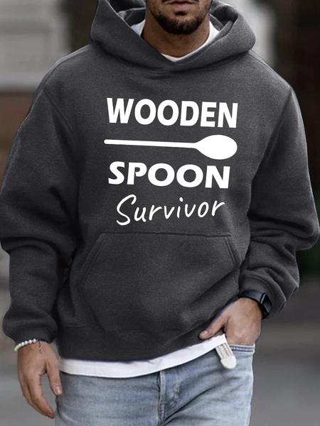 

Lilicloth X Hynek Rajtr Wooden Spoon Survivor Men's Hoodie, Deep gray, Hoodies&Sweatshirts