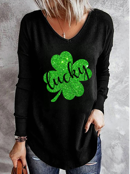 JFN Loose Casual T-Shirt, Black, T-Shirts