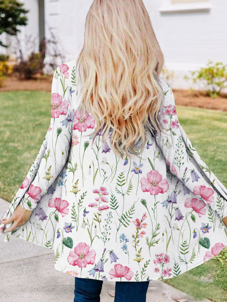 

Casual Wrap Knitted Loose Other Coat, Multicolor, Cardigans