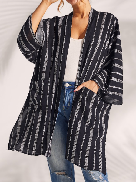 

Casual Ethnic Others Other Coat, Black, Cardigans