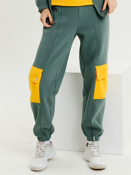 

Elegant Regular Fit Sweatpants & Joggers, Green, Pants