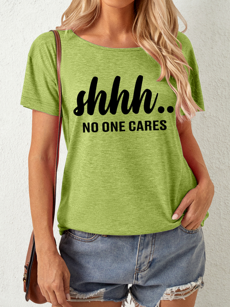 

Lilicloth X Hynek Rajtr Shhh No One Cares Women's T-Shirt, Green, T-shirts