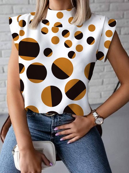 

Regular Size Loose Urban Crew Neck Blouse, White, Blouses and Shirts