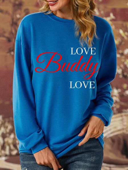 

Lilicloth X Zahra Love Buddy Love Women's Sweatshirt, Blue, Hoodies&Sweatshirts
