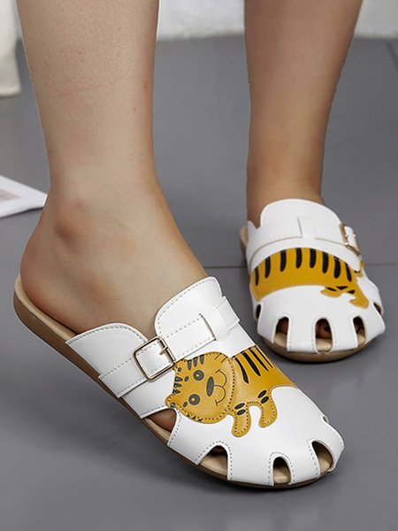

Cartoon Tiger Hollow Comfortable Soft Non-slip Sandals, Sandals