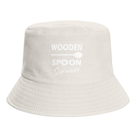 

Lilicloth X Hynek Rajtr Wooden Spoon Survivor Text Letters Print Bucket Hat Outdoor UV Protection, Beige, Hats