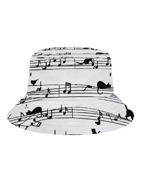 

Women‘s Funny Cat Print Bucket Hat Outdoor UV Protection, As picture, Hats