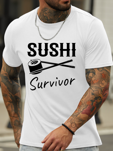 

Lilicloth X Hynek Rajtr Sushi Survivor Men's T-Shirt, White, T-shirts