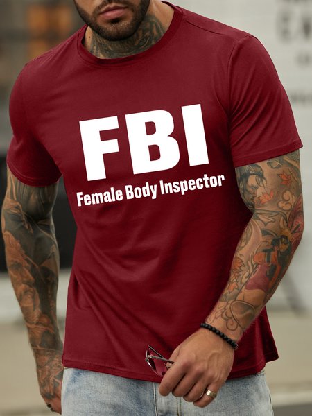 

Lilicloth X Hynek Rajtr Fbi Female Body Inspector Men's T-Shirt, Red, T-shirts