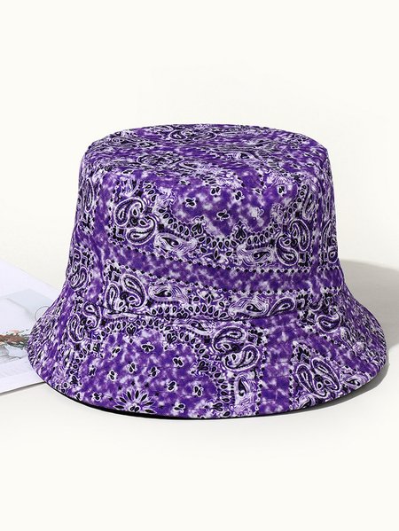 

Mandala Print Bucket Hat Outdoor UV Protection, Color10, Hats