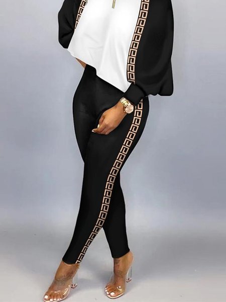 

Tight Casual S-Line Pants, Black, Pants