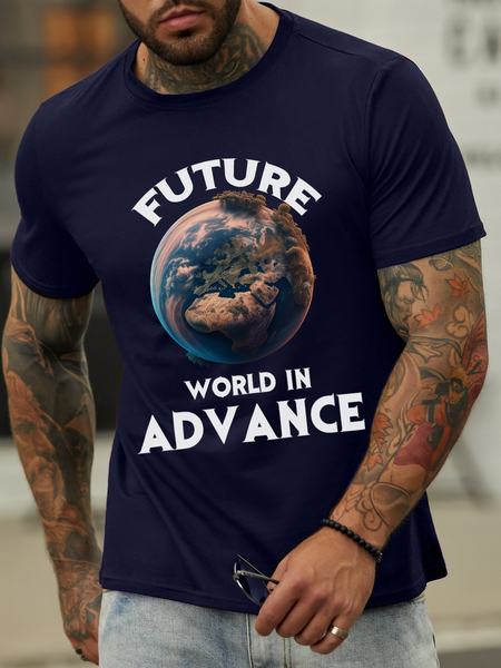 

Lilicloth X Zahra Future World In Advance Men's T-Shirt, Deep blue, T-shirts