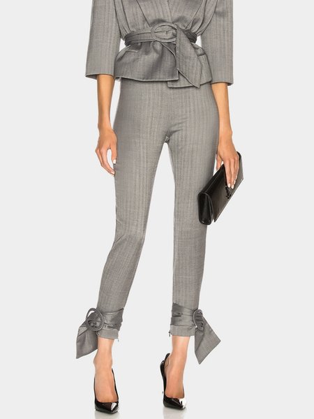 

Daily Urban Regular Fit Striped Fashion Pants, Gray, Pants