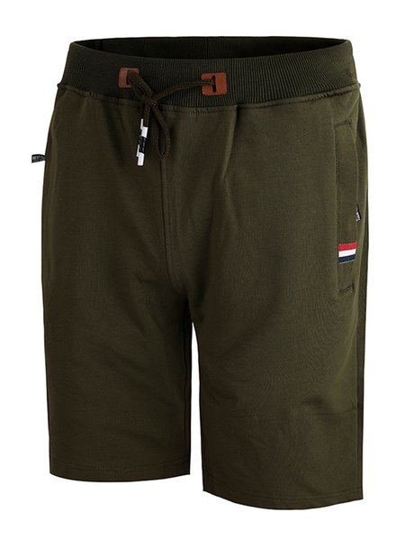 

Straight Waist Casual Shorts, Army green, Shorts