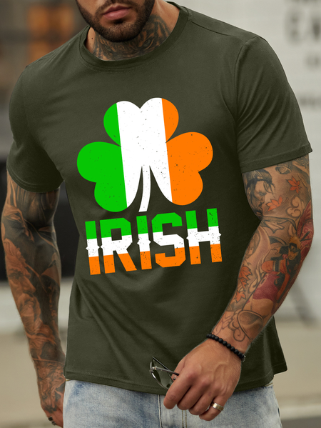 

Lilicloth X Abu St. Patrick Day Irish Men's T-Shirt, Army green, T-shirts