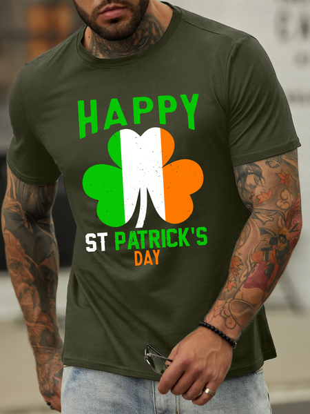 

Lilicloth X Abu Happy St. Patrick Day Men's T-Shirt, Army green, T-shirts