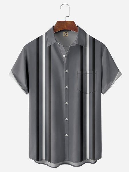 

Men's Art Print Fashion Hawaiian Lapel Short Sleeve Shirt, Blue, Short Sleeve Shirts