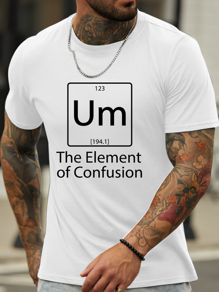 

Lilicloth X Hynek Rajtr Um The Element Of Confusion Men's T-Shirt, White, T-shirts