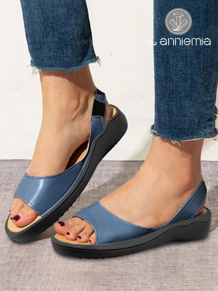 

Comfort Soft Sole Blue Sandals, Sandals